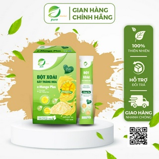 Bột xoài chín E-Mango Plus Eherbal Sấy Thăng Hoa Và Không Chứa Chất Bảo Quản 