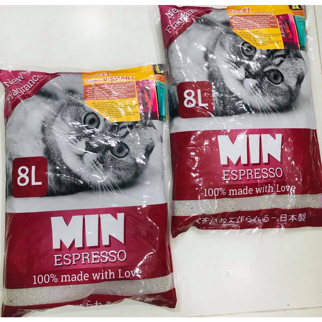 Cát vệ sinh cho mèo_cát vệ sinh cho mèo Cat Min_túi 8L