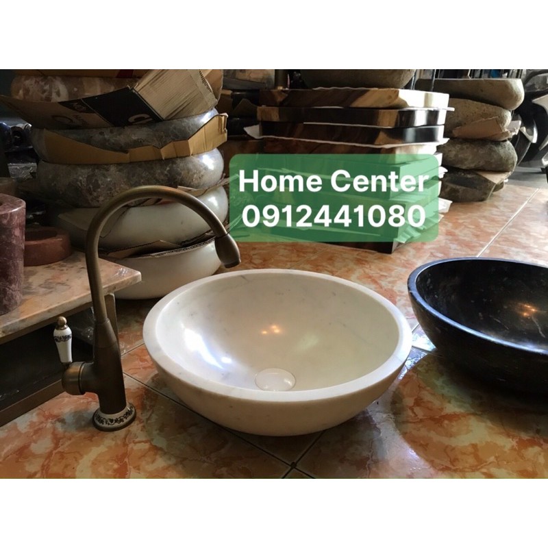 Lavabo đá trắng sữa | BigBuy360 - bigbuy360.vn