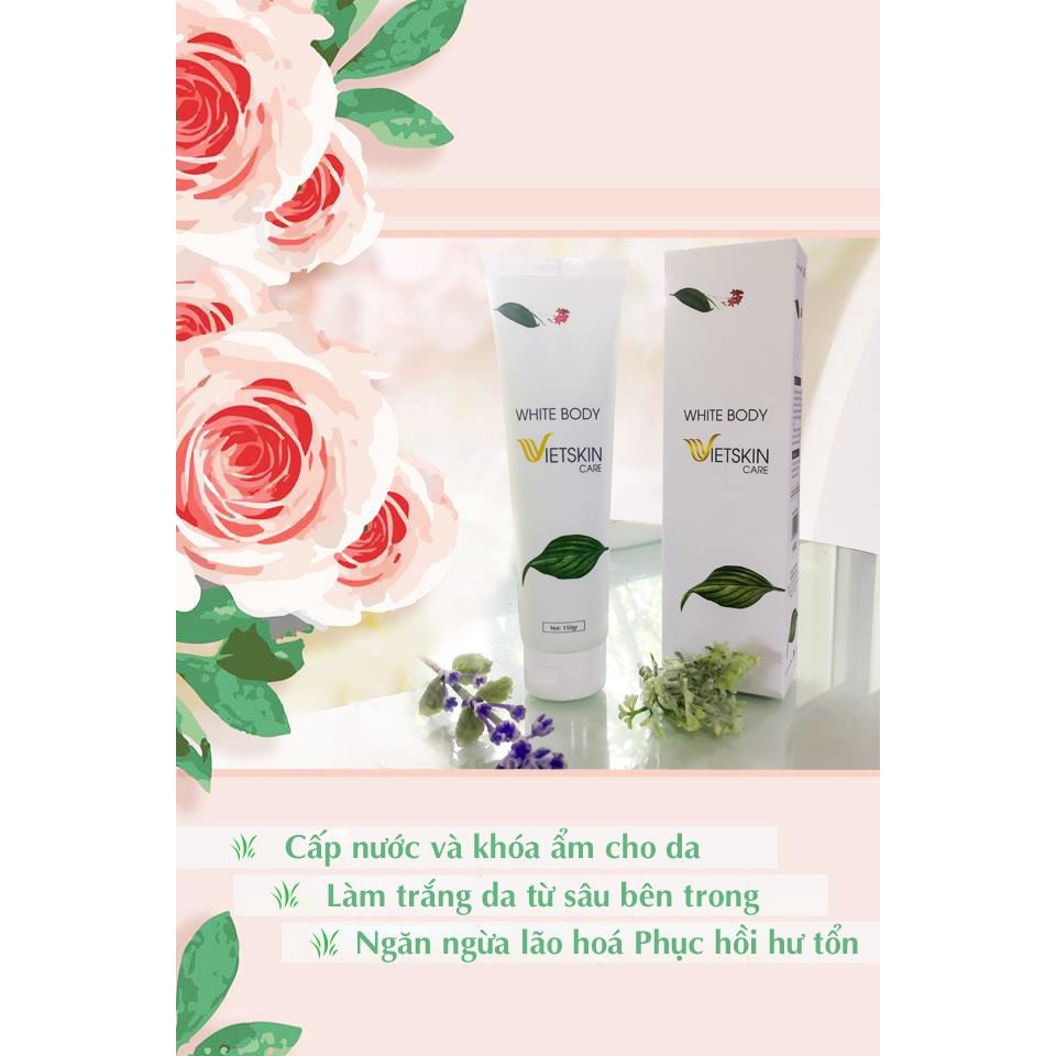 DƯỠNG TRẮNG WHITE BODY VIETSKIN + TẶNG MẶT NẠ COLAGEN HÀN QUỐC