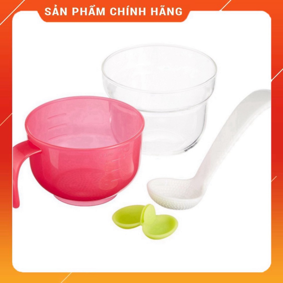 Bộ cốc nấu cháo và cơm nát trong nồi cơm điện Richell Nhật