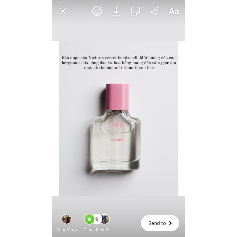 Nước hoa zara 30ml (order auth đủ bill)