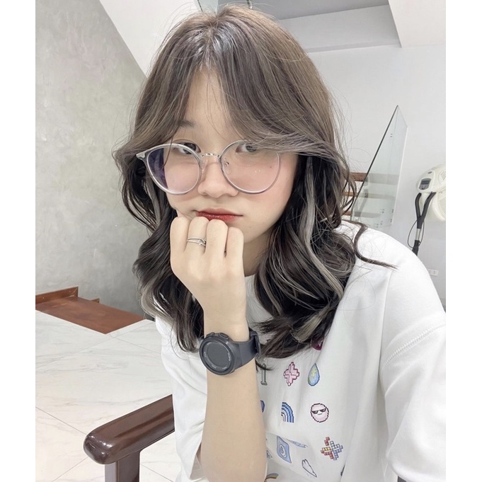 Kính Không Độ, Kính Cận Mắt Mèo Kim Loại Nam Nữ 8275 chống ánh sáng xanh, UV400 Jolie Eyewear