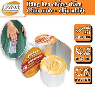 [KHỔ 5CM 10CM 20CM] Băng keo chống thấm Nhật Bản X2000, Siêu dính, Chịu nhiệt tốt, Chống Nước - Chống Nóng - Chống Dột