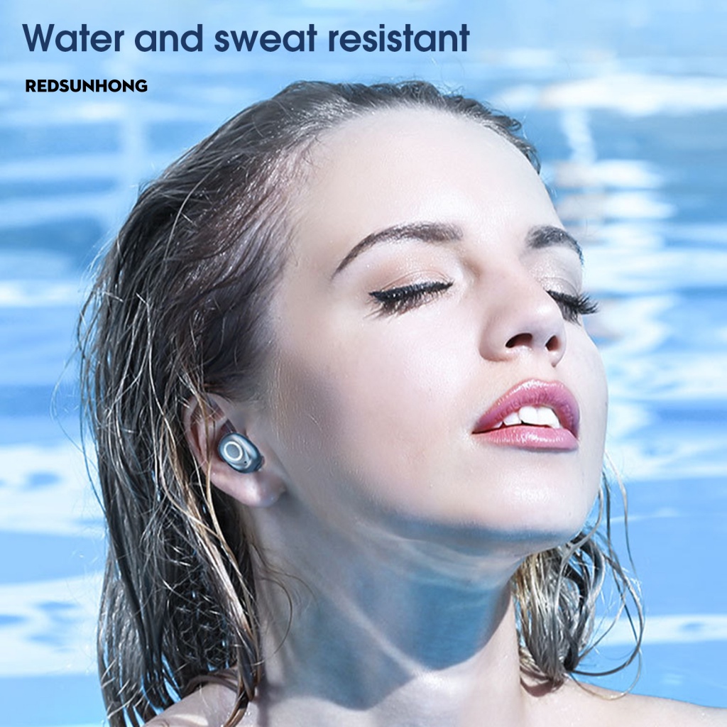 1 Cặp Tai Nghe Thể Thao Không Dây Bluetooth 2200mAh