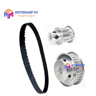 MTS Puly Bánh Răng Nhôm 10 Răng-XL-trục 5mm, 6mm, 8mm