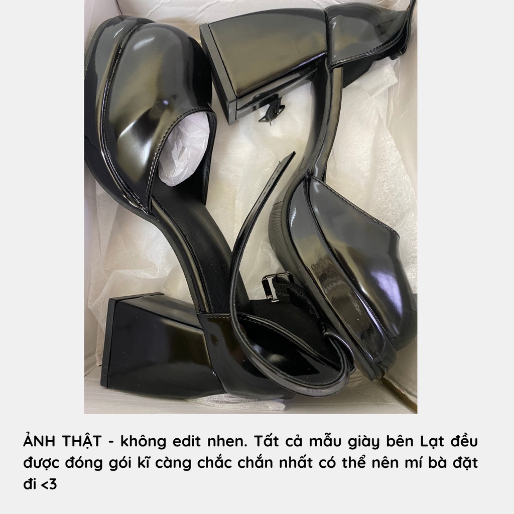 [ SẴN FULLSIZE - SHIP HỎA TỐC ] Giày Mary Janes quai gài phong cách Anh Quốc cổ điển - Giày đế cao 9cm dành cho nữ