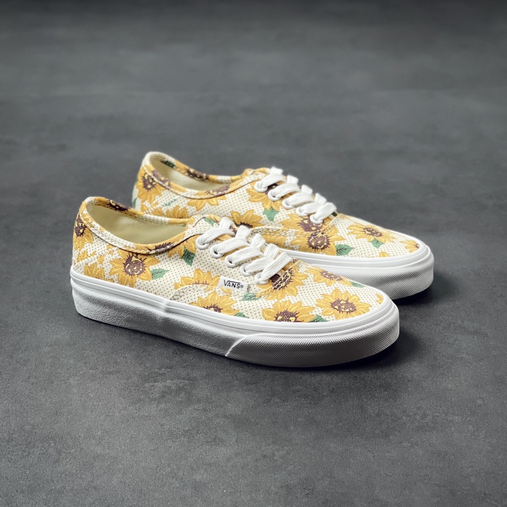 Giày Thể Thao Vans Chính Hãng Thoáng Khí In Họa Tiết Hoa Cúc 121
