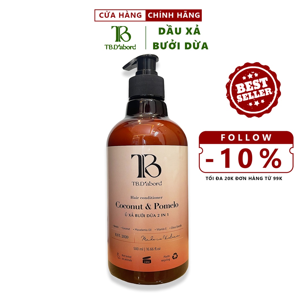Dầu xả tóc dưỡng tóc TB D'abord, dầu ủ tóc phục hồi tóc, ngăn rụng tóc và kích thích mọc tóc