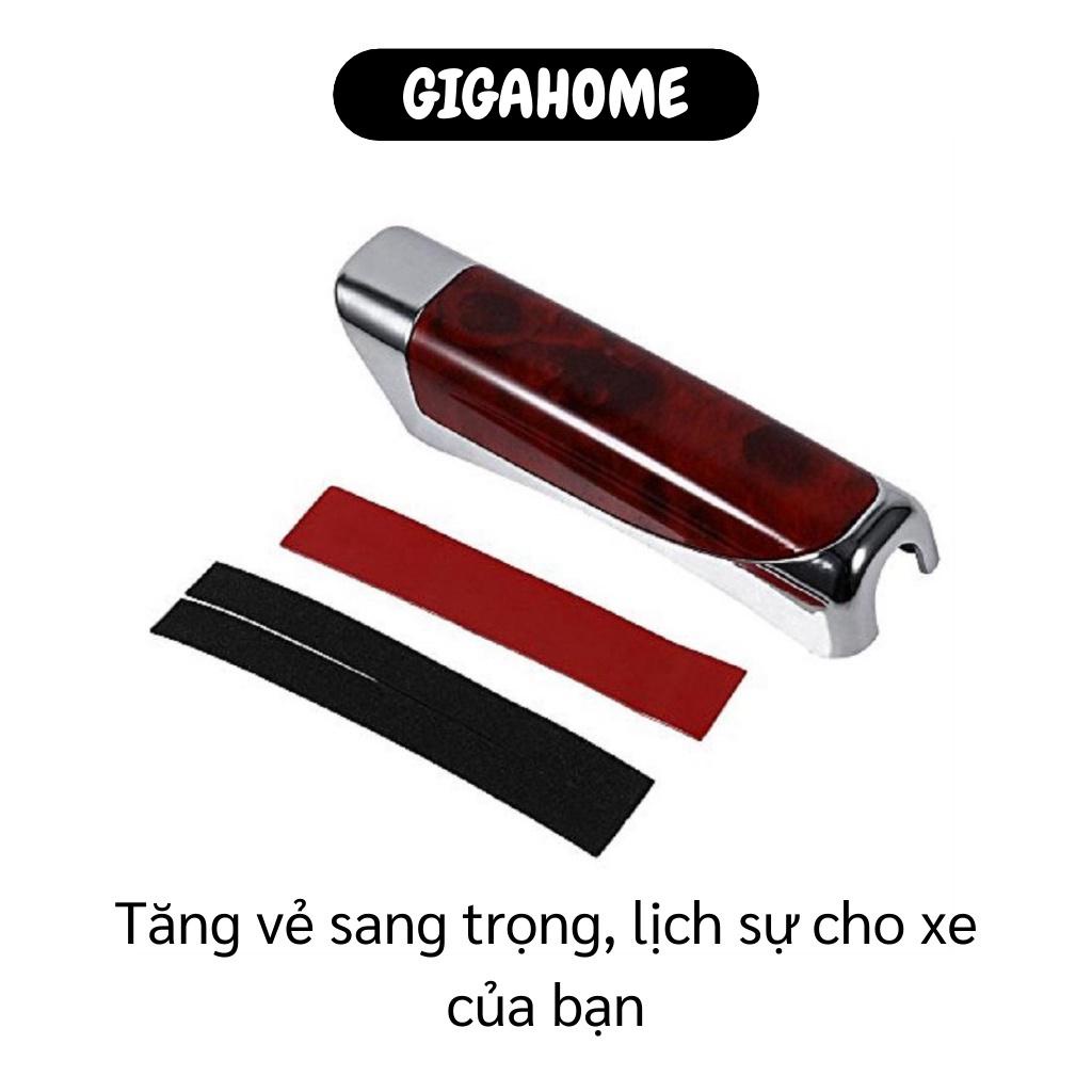 Vỏ Ốp Phanh Tay Xe Hơi GIGAHOME Bọc Tay Thẳng Bao Phanh Giả Gỗ Sang Trọng 7463