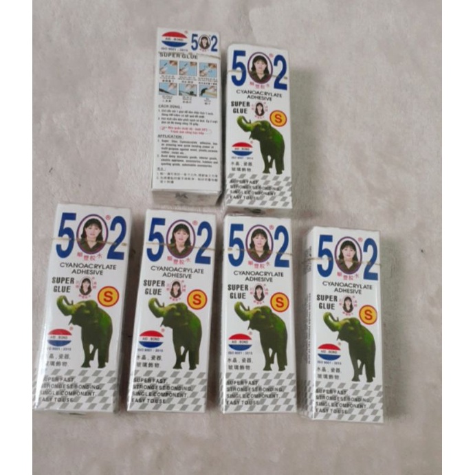 Combo 3 hộp Keo con voi 502 - Keo dán con voi đa năng hàng chính hãng