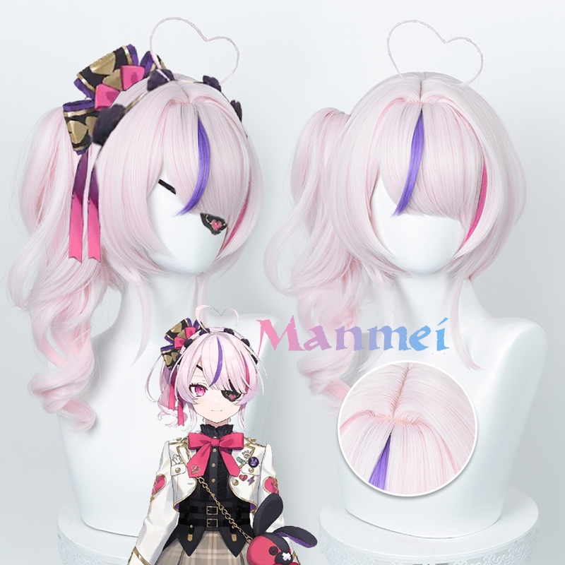 Tóc Giả Ngắn 42cm Hóa Trang Nhân Vật NIJISANJI Luna Maria Marionette