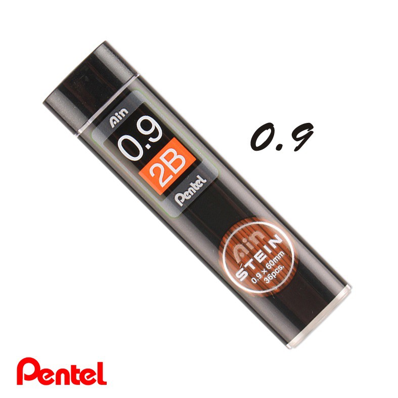 BỘ 2 TUÝP RUỘT CHÌ KIM 2B PENTEL 0.5 / 0.7 MM (12 NGÒI/TUÝP) HOẶC 1 TUÝP 0.9 MM (36 NGÒI/TUÝP), 0.3 MM (15 NGÒI/TUÝP)