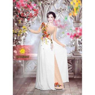 Vải Áo Dài Tằm Ý, Lụa Nhật  DAD595