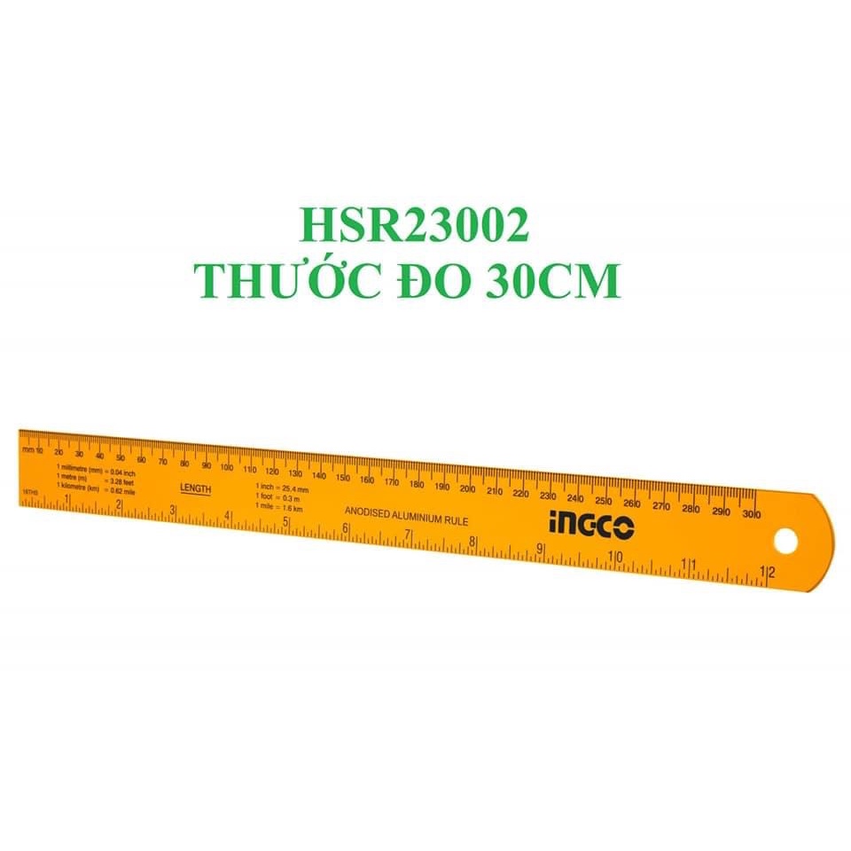 30cm -Thước nhôm INGCO HSR23002 (180523)