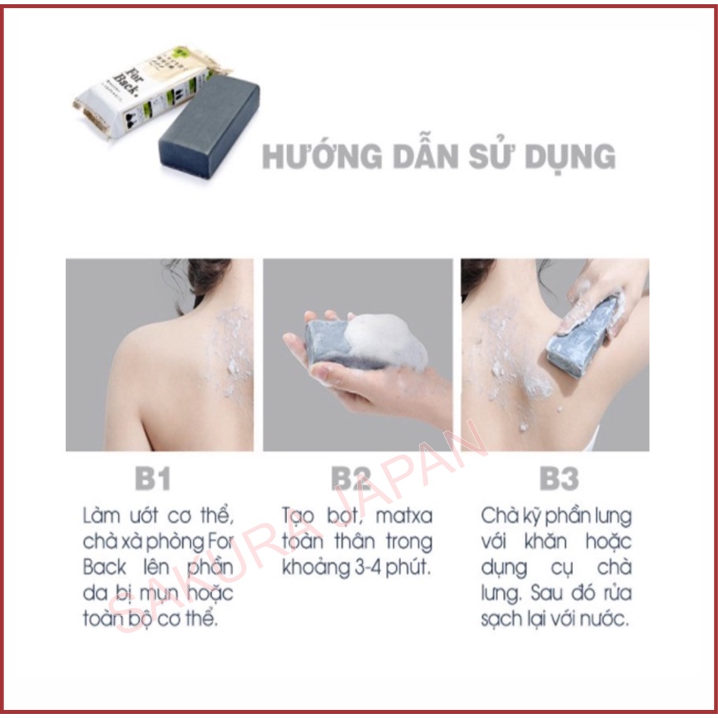 Xà phòng ngừa mụn lưng soap mụn lưng For Back Pelican Nhật Bản