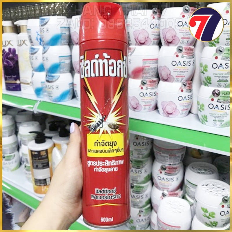 Chai xịt MUỖI Shieldtox 600ml Thái Lan - Nhập khẩu chính hãng.