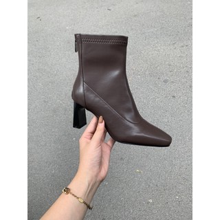 BOOTS DA MỀM KHOÁ SAU | Đen, nâu