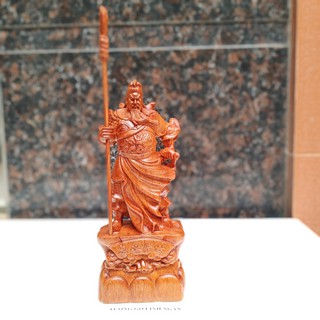 Tượng quan công - Quan vân trường bằng gỗ hương cao 20 cm