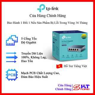 Bộ Chia Mạng Switch Vỏ Thép 5 Cổng RJ45 Tp-Link TL-SG105 Tốc Độ 10/100/1000Mbps - Hàng Chính Hãng