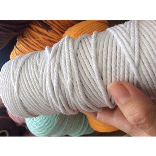Sỉ 10m dây thừng xoắn se macrame 100%cotton (phần 1)