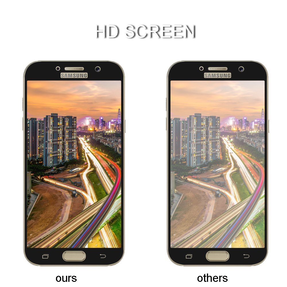 Kính cường lực bảo vệ toàn màn hình dành cho Samsung A3 A5 A7 2017 C7 C8 C9 Pro J4 J6 J7 Plus