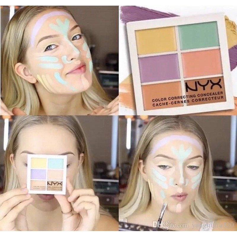 Bảng che khuyết điểm Nyx Color Correcting Palette 6 ô