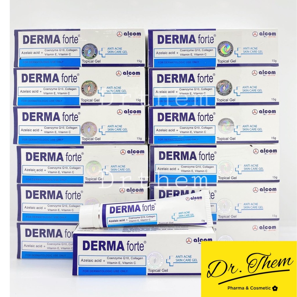 ✅[CHÍNH HÃNG] Derma Forte Gel 15g - Ngừa Mụn Thâm, Mụn Trứng Cá, Mụn Ẩn, Mụn Đầu Đen, DermaForte