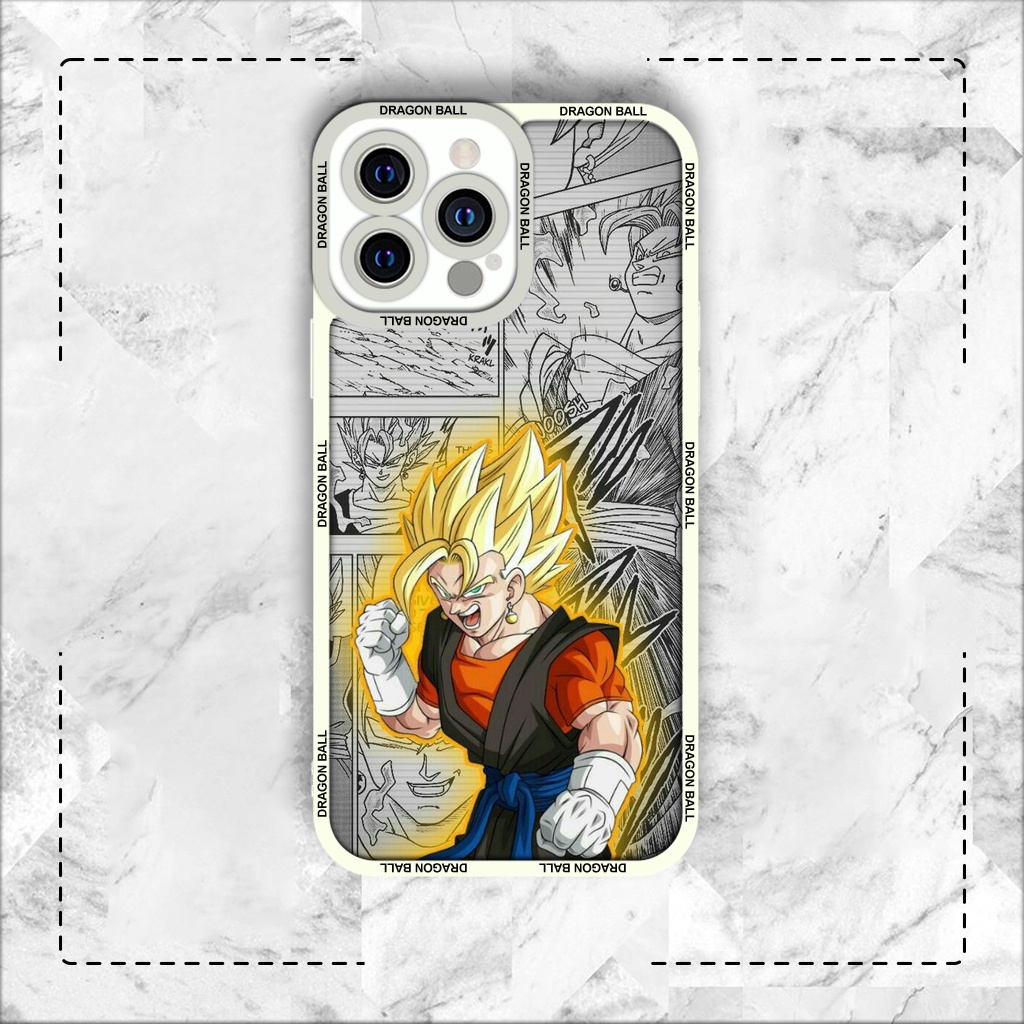 Ốp lưng iphone samsung xiaomi oppo cạnh vuông JM Case Vegetto Dragon Ball
