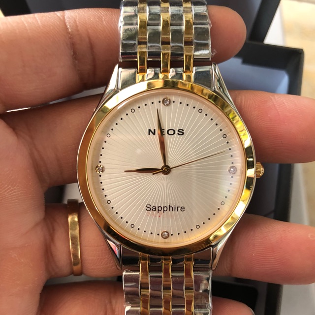 Đồng Hồ Nam NEOS, siêu mỏng, kính sapphire chống xước, chống nước tốt