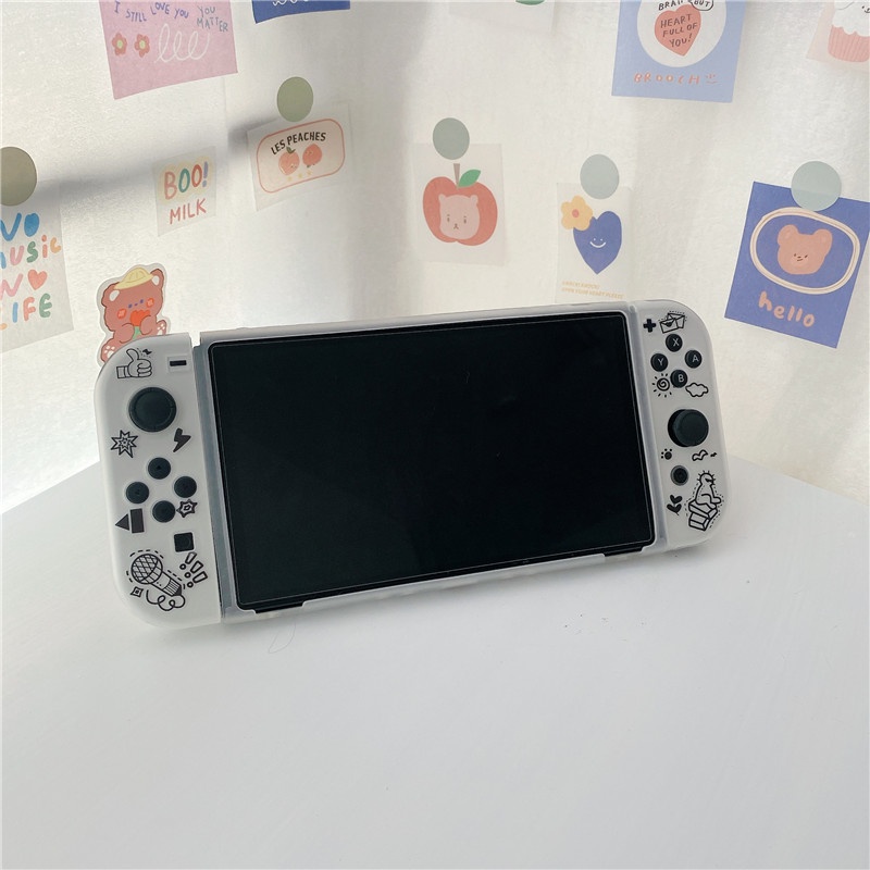 Vỏ Bọc Mềm Mại Họa Tiết GRAFFITI Cho Tay Cầm Chơi Game Nintendo Switch V1 / V2 / OLED