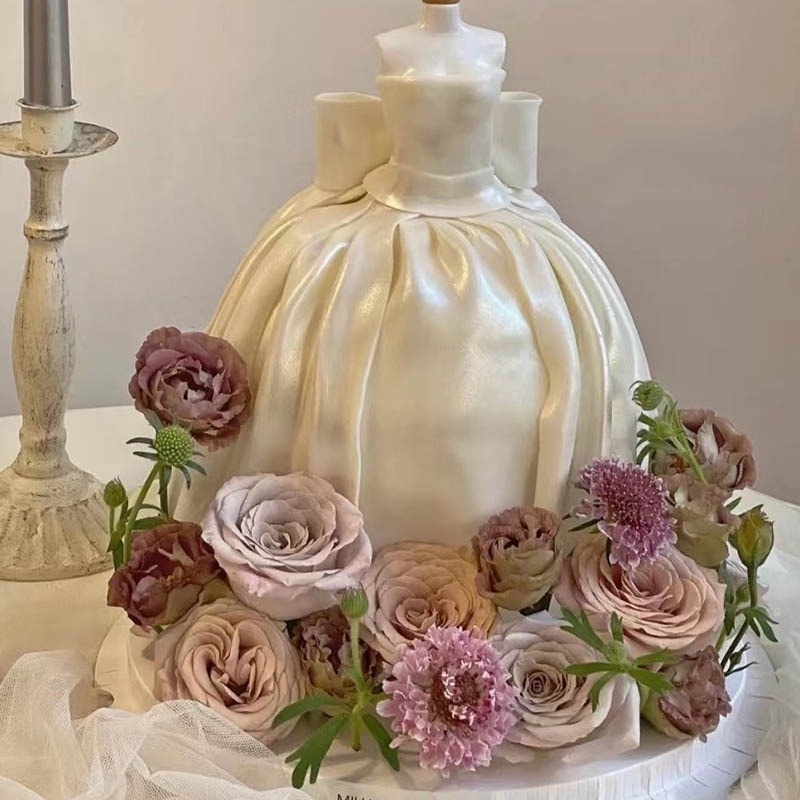 Set 5 Bông Hoa Mẫu Đơn Giả Trang Trí Tiệc