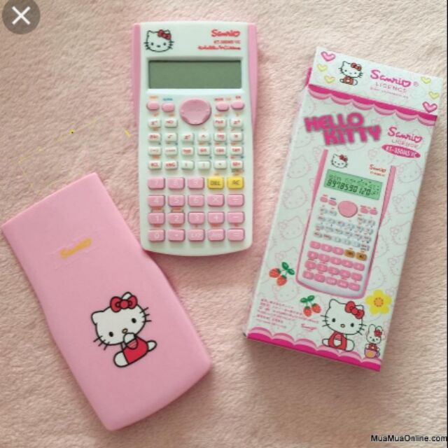 Máy tính cầm tay hello kitty-đôraêmon