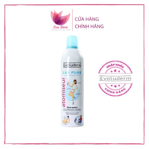 [Nhập Khẩu] Xịt Khoáng Cấp Nước Evoluderm Atomiseur Eau Pure Water