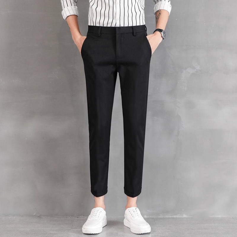 Quần tây màu trơn thời trang Hàn Quốc dành cho nam