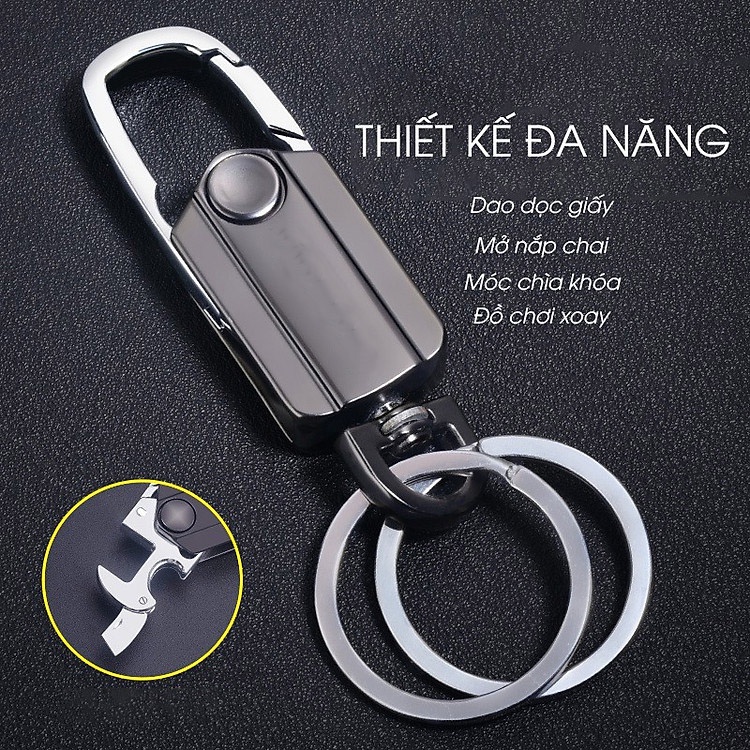 Móc khóa đa năng kiêm con quay giải trí Spinner xoay 360 độ cao cấp