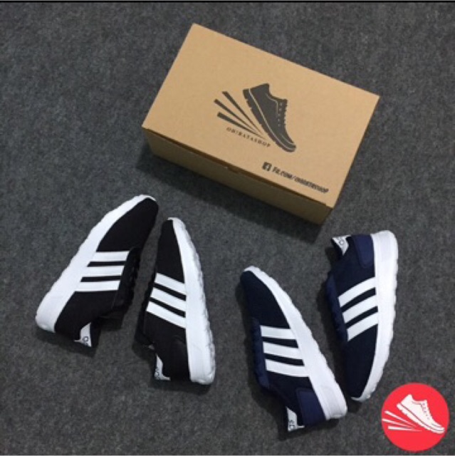 Giầy adidas neo xanh đậm