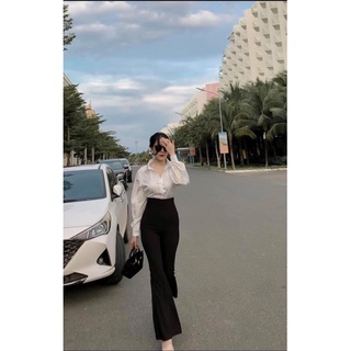 Sét sơ mi quần ống loe bigsize 50 đến 90kg