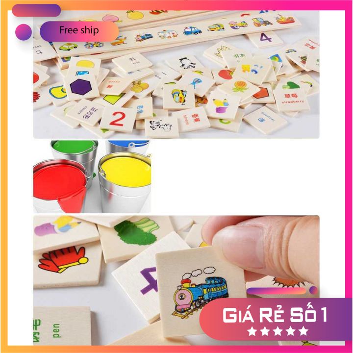Đồ chơi phát triển trí tuệ-bộ thả hình phân loại theo nhiều chủ đề bằng gỗ cho bé