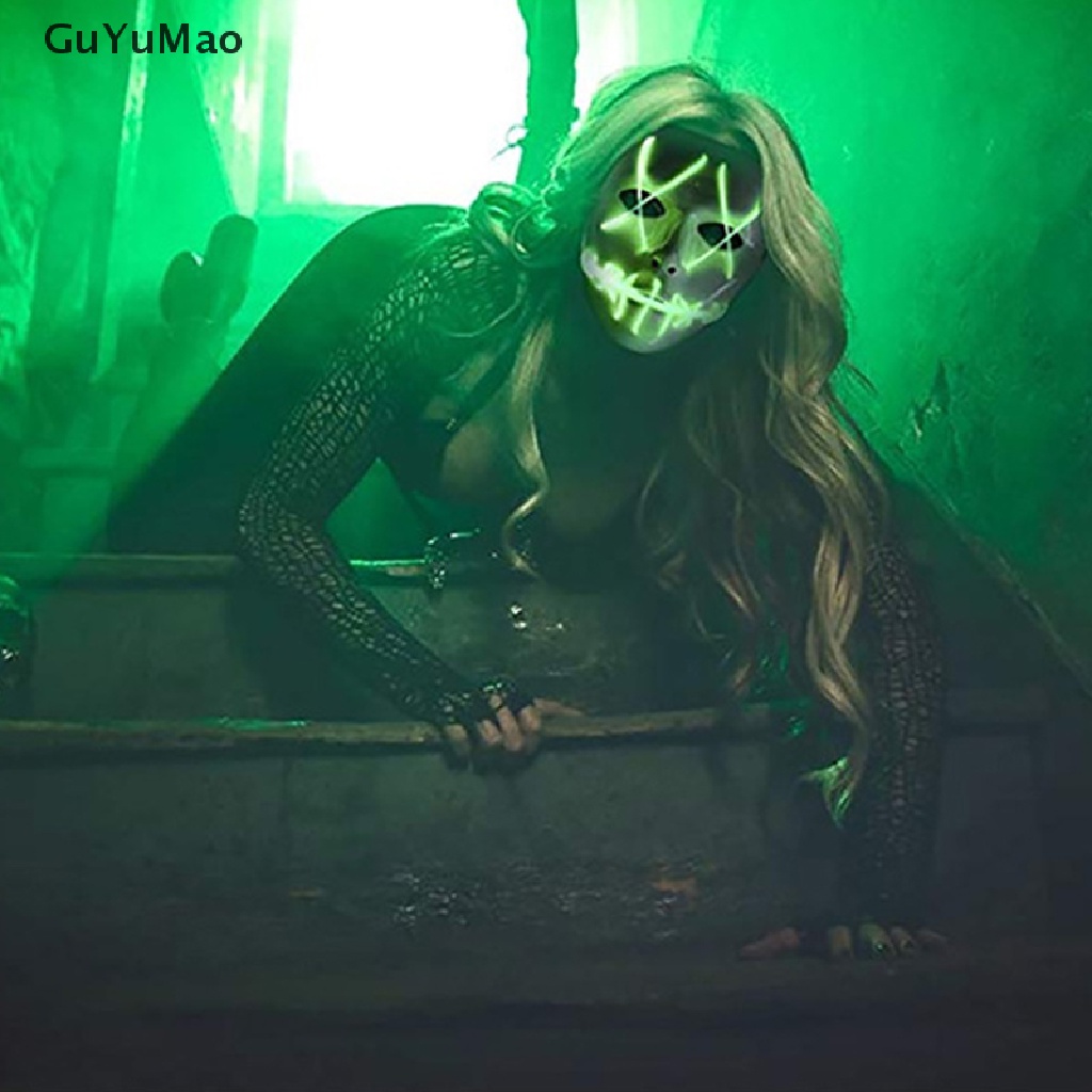 Mặt Nạ Dây Đèn LED Hóa Trang Halloween