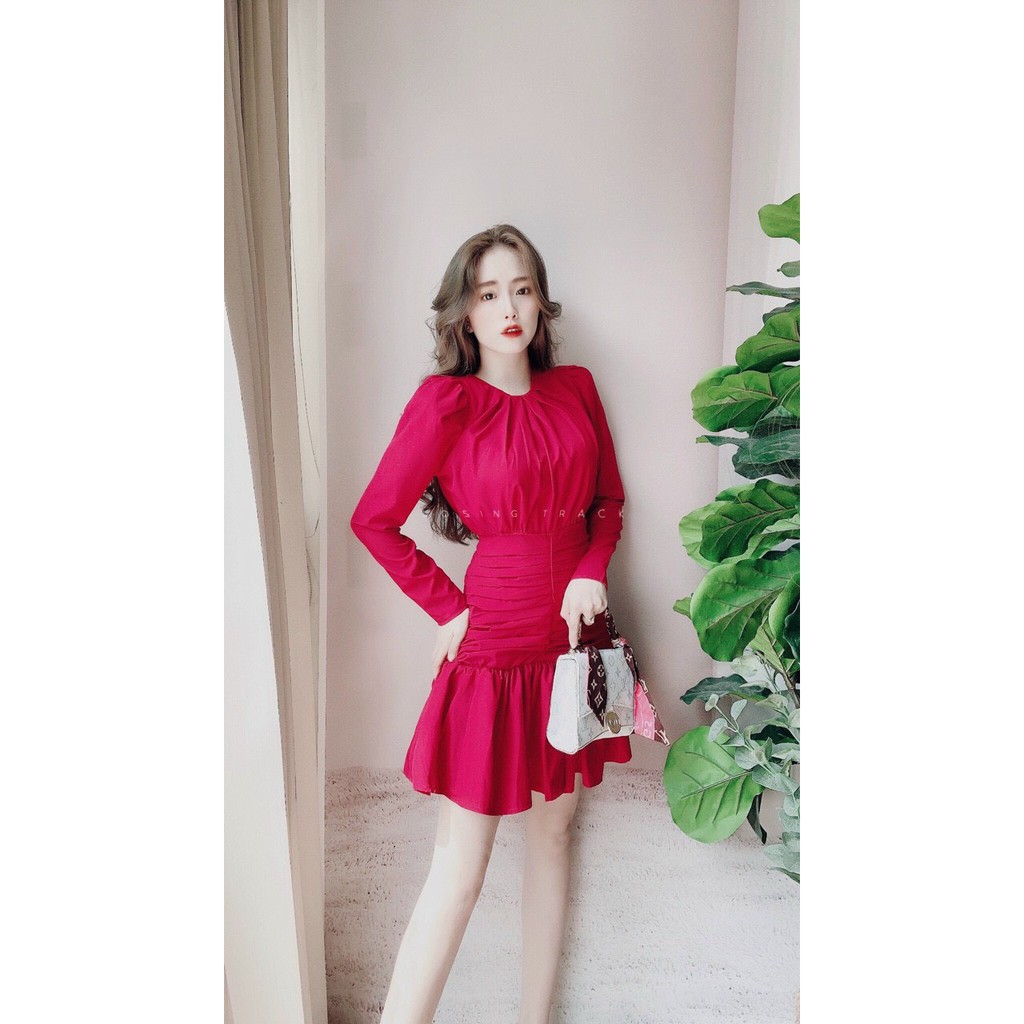 🍭ĐẦM  ĐUỔI CÁ TAY DÀI HỞ LƯNG🍭 | BigBuy360 - bigbuy360.vn