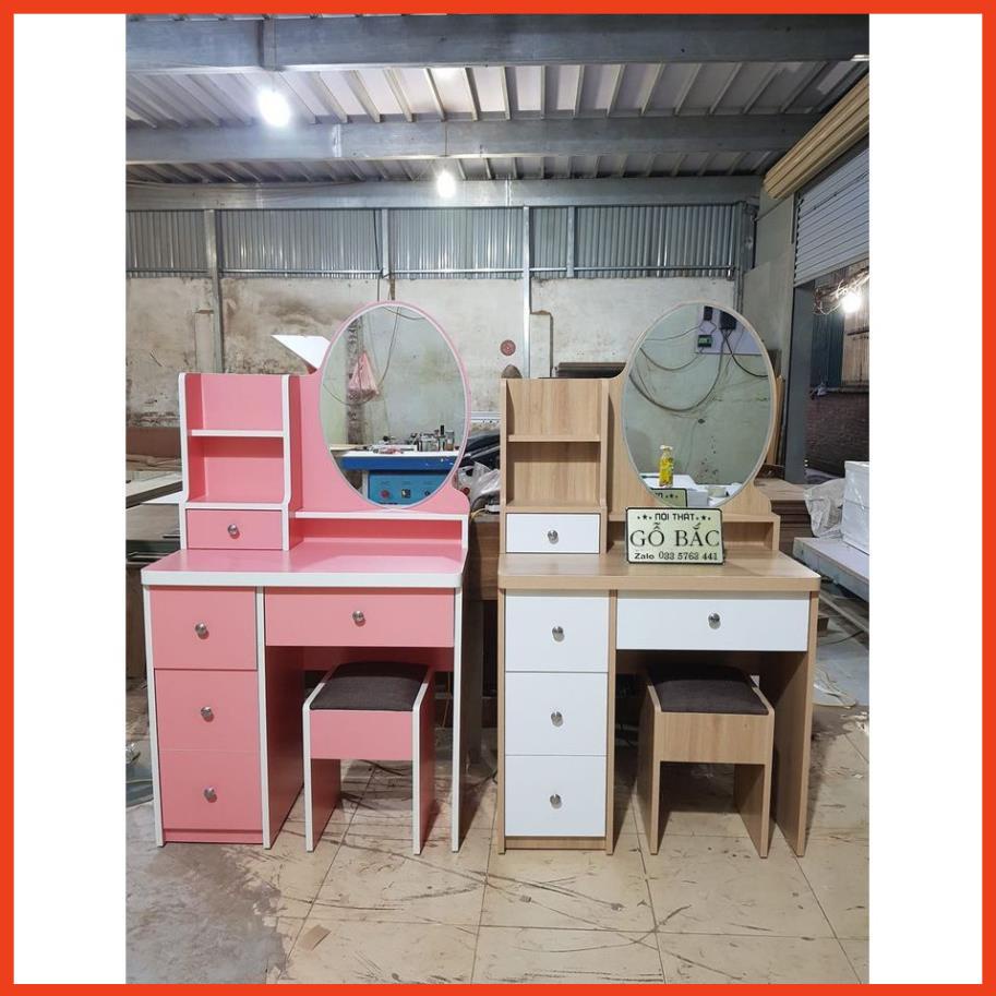 Bàn trang điểm gỗ MDF phủ melamine bóng đẹp