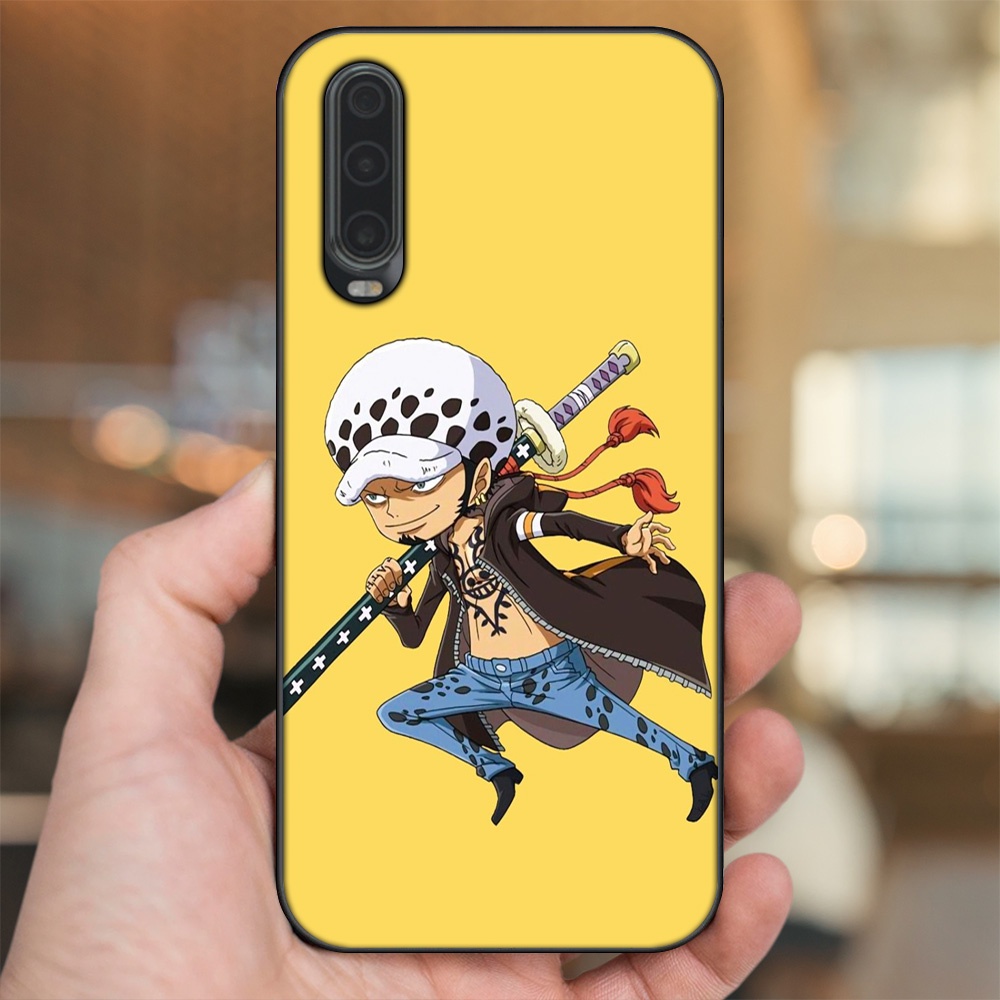 Ốp lưng Huawei P30 viền đen in hình Law One Piece