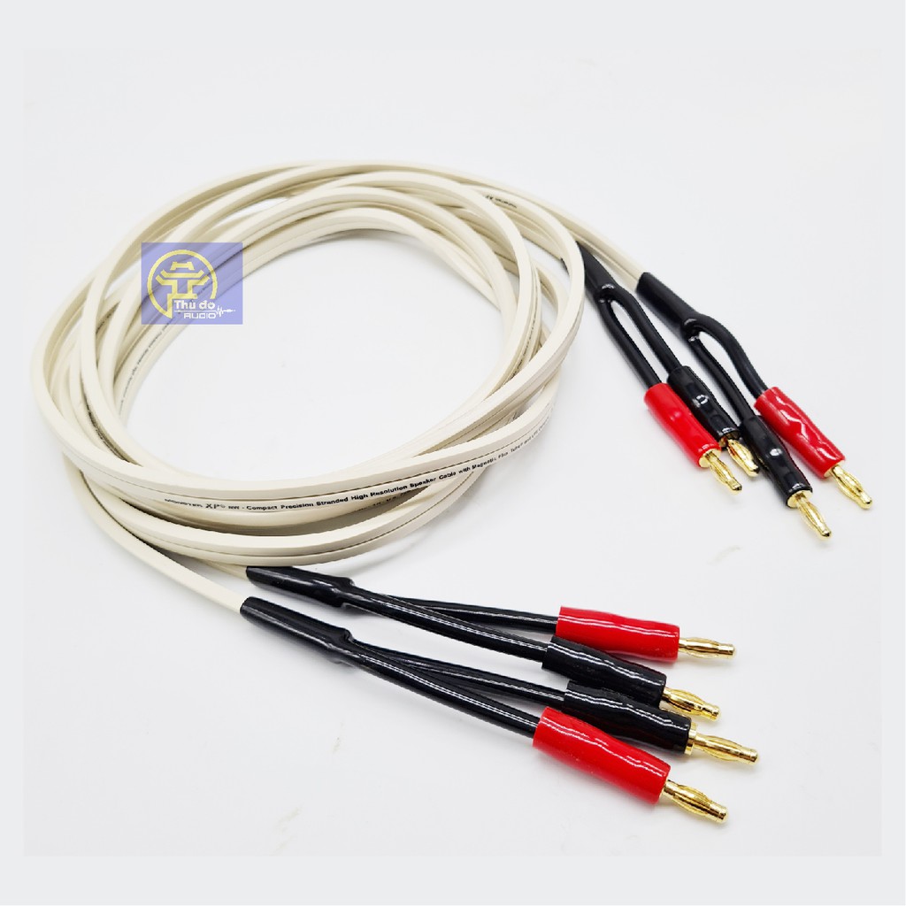 Cặp dây loa Monster XP Dây màu trắng 2 lõi 240 sợi_ 2 lõi*1.5mm đồng nguyên chất