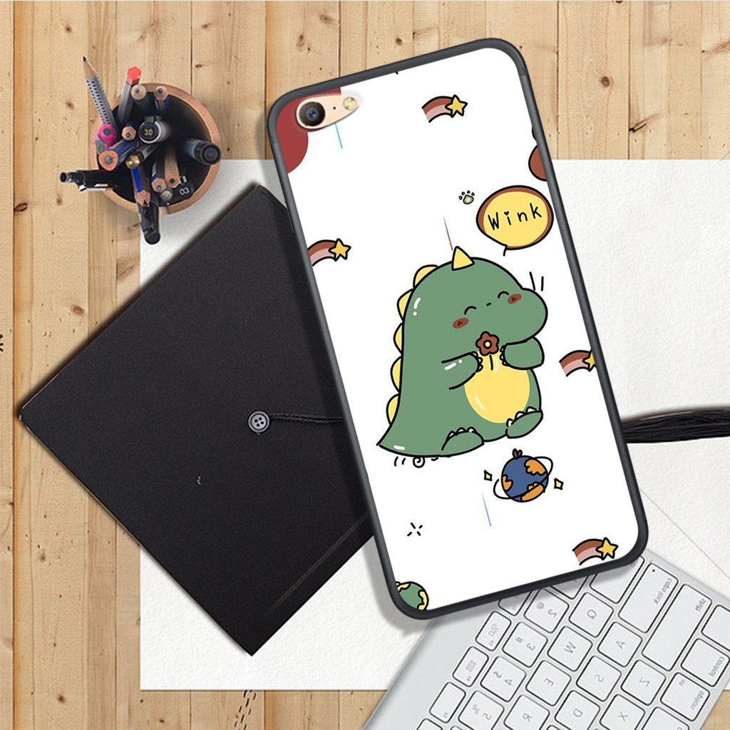 ỐP LƯNG OPPO A39/A57/A59/F1S/F3/F3 PLUS , IN HÌNH CHÚ KHỦNG LONG SIÊU CUTE PHO MAI.