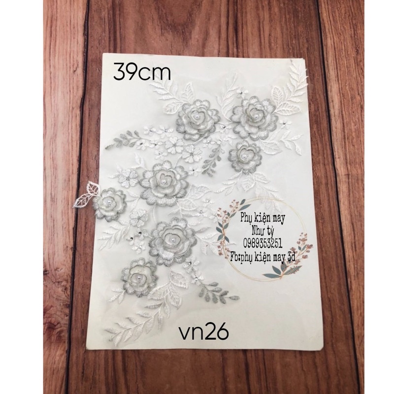 ren chỉ thêu hoa xinh xắn 39cm