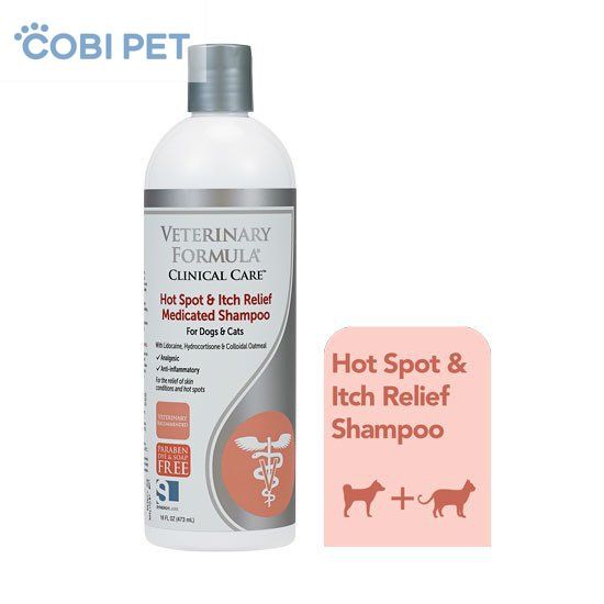 DẦU TẮM GIẢM VIÊM, NGỨA, NỐT ĐỎ KÍCH ỨNG DA CHO CHÓ, MÈO – VETERINARY FORMULA