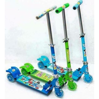Xe trượt scooter 3 bánh phát sáng và giảm xóc