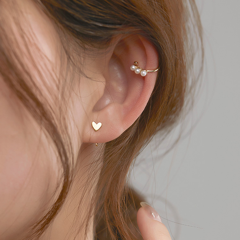 Bông Tai Mạ Bạc 925 Đính Ngọc Trai Nhân Tạo Thời Trang 2021