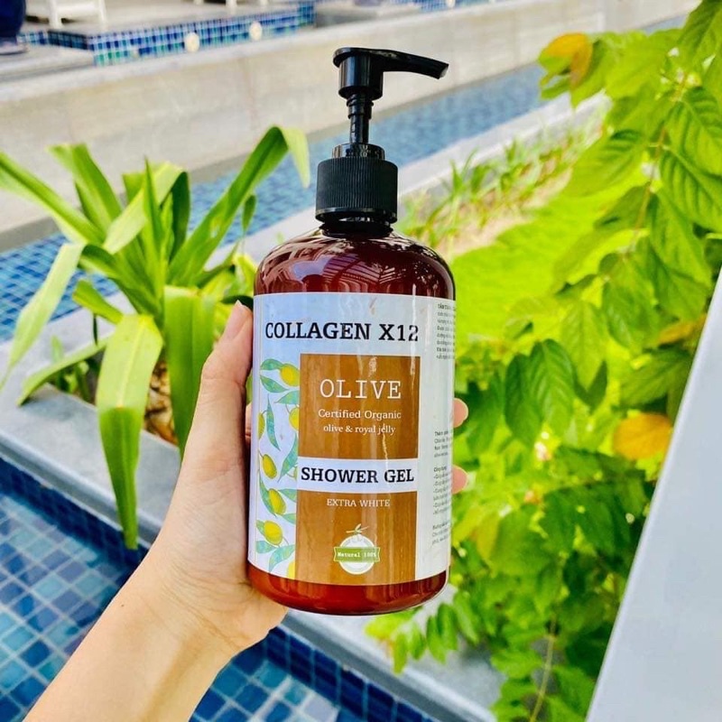 Sữa Tắm Colagien X12 Thải  Độc Trắng Da Dưỡng Ẩm Body 300ml